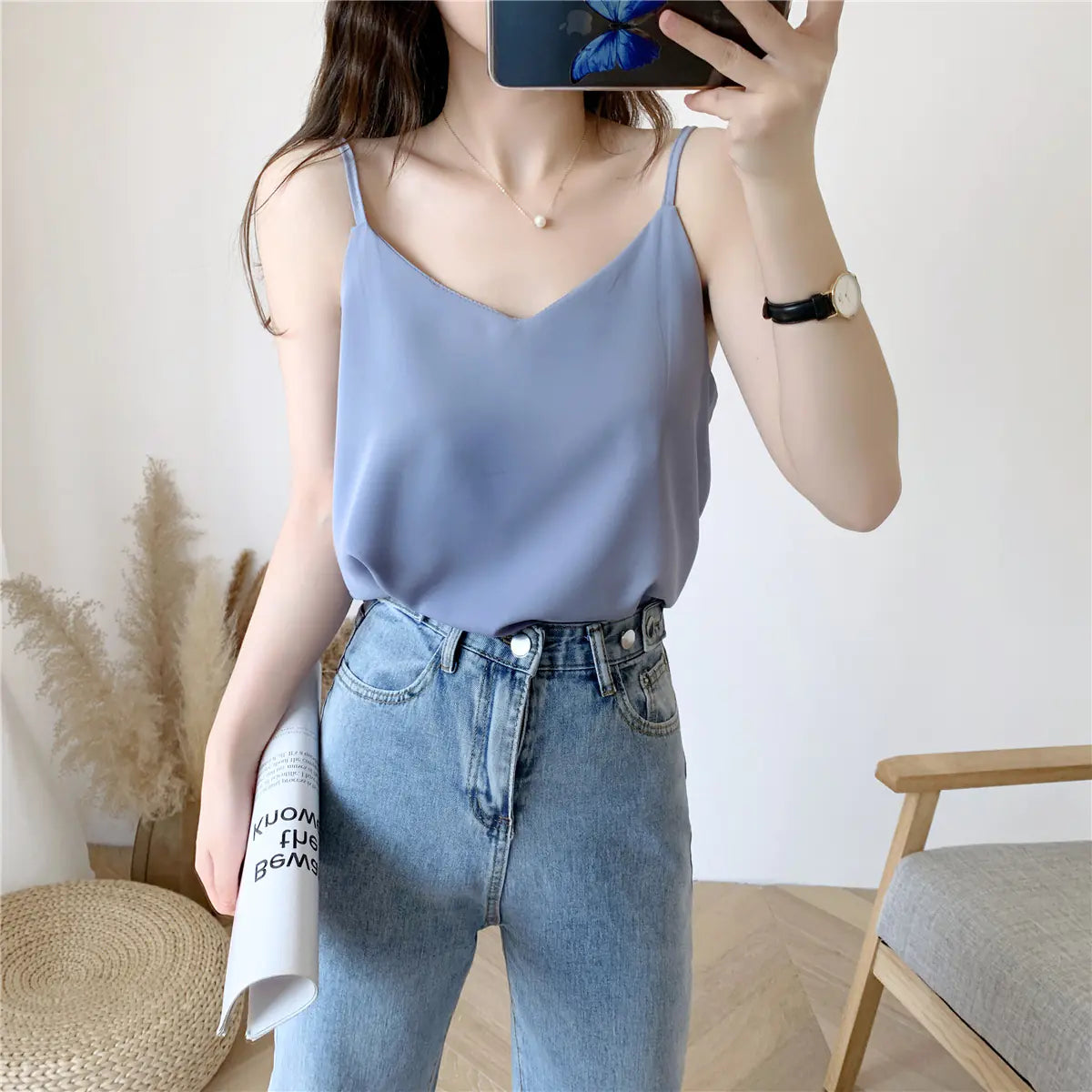 Blusa tirantes holgada