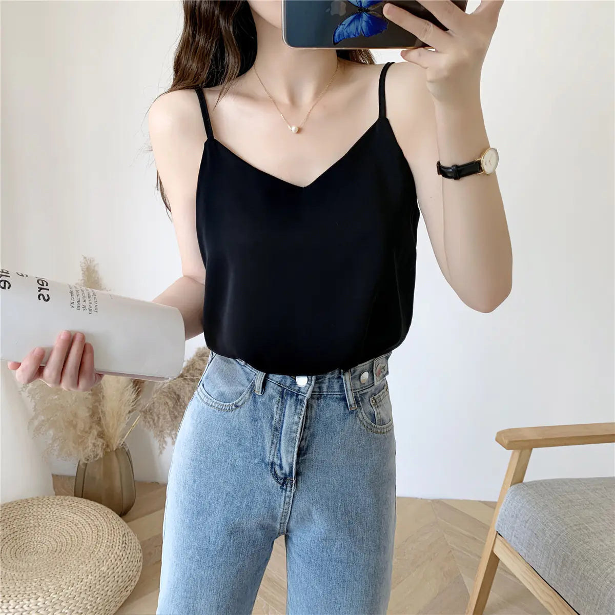 Blusa tirantes holgada