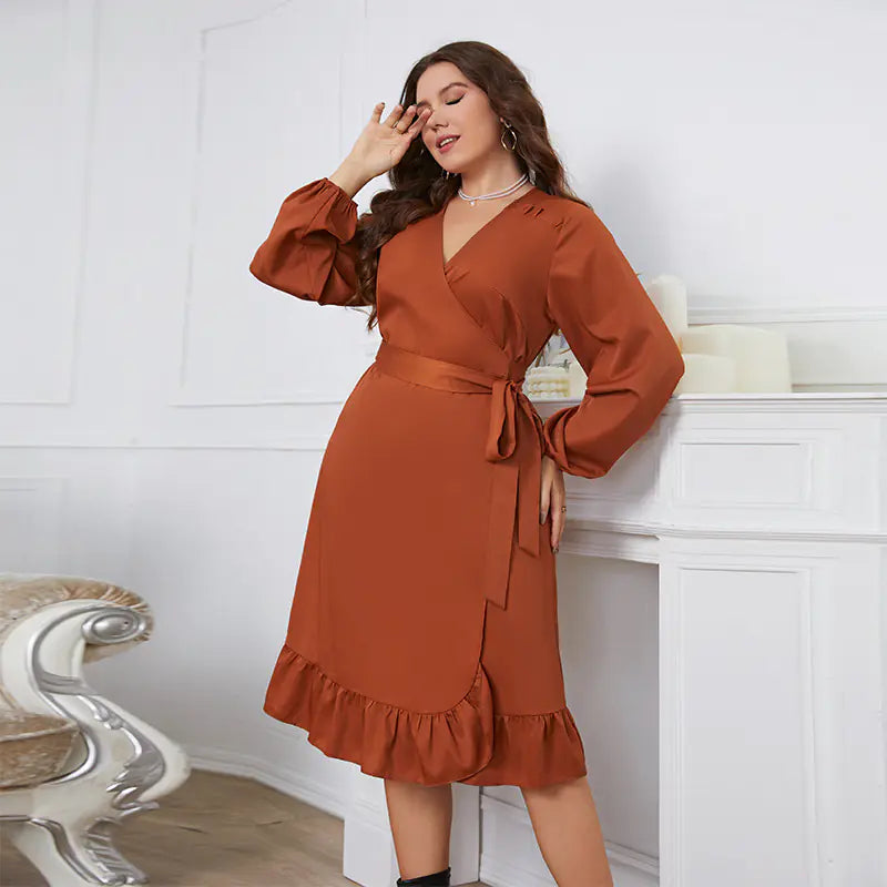 Vestido de cintura largo
